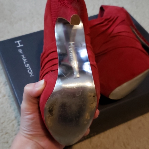 "Aida" Suede Booties H by Halston - Picture 6 of 8